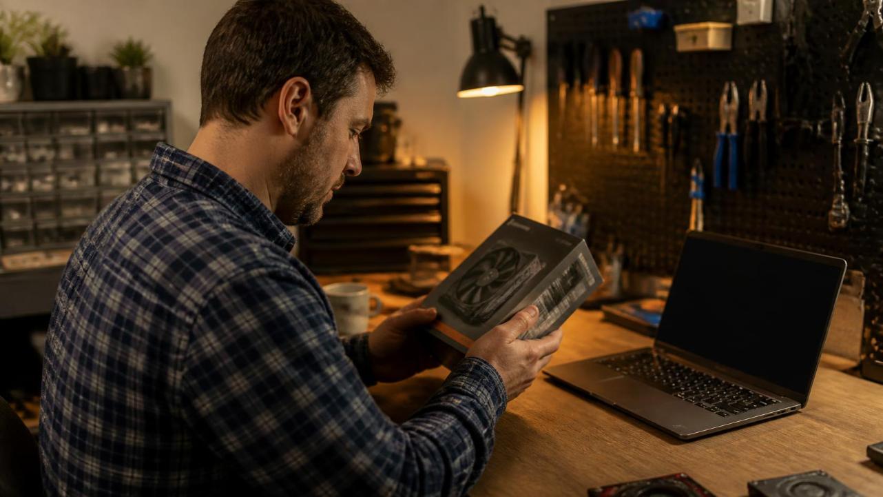 A buyer verifying hardware specs through a trusted site collection.